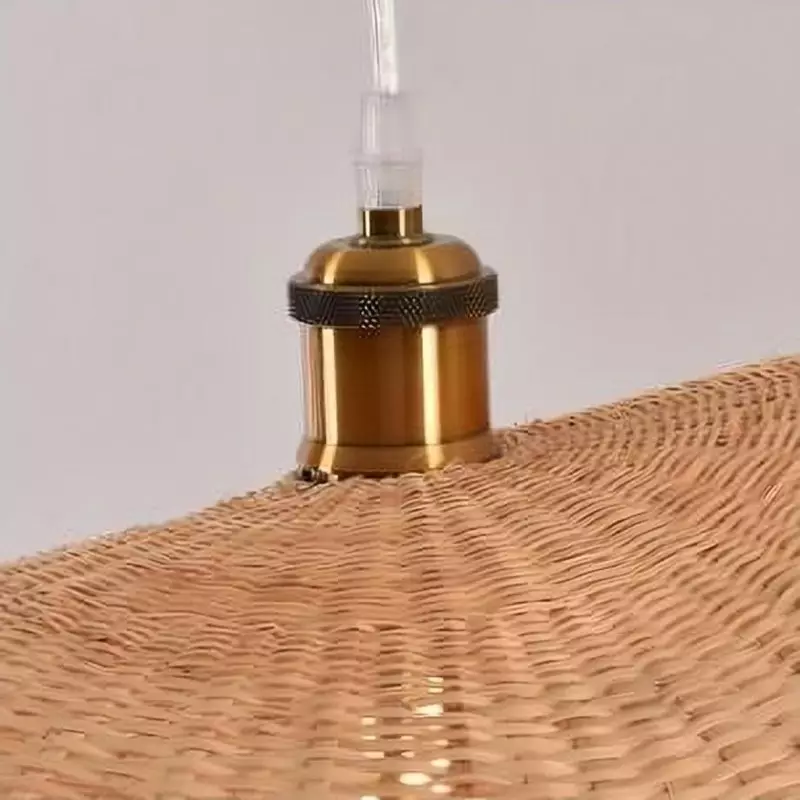 Lampada a sospensione in legno di loto