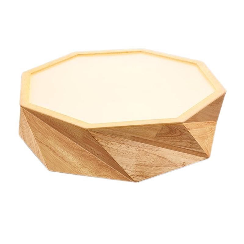 LUCENT Octagon Jewel LED -taklampa i trä