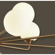 LUKSUS lysekrone i glaskugle