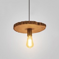 Annulus Pendelleuchte aus Holz