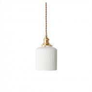 Striped Ceramic Pendant Light