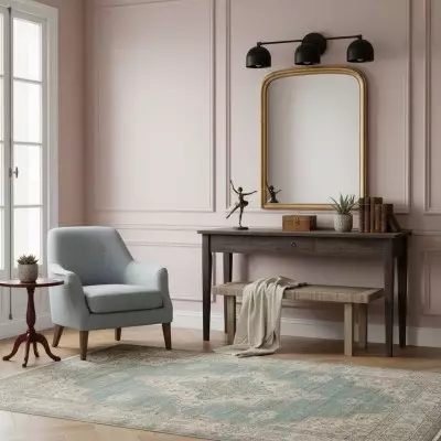 Lampa łazienkowa Metio Dome Deep Ball z połowy XX wieku – kinkiet mosiężny T412