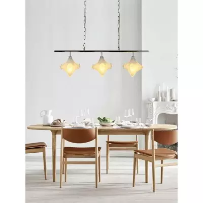 Liniowa lampa wisząca Art Deco Star – eleganckie oświetlenie wyspy kuchennej – Astris Cassiopeia T440