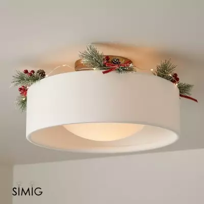 Cerova Elegant Rund Porslinstaklampa Infälld Montering T165