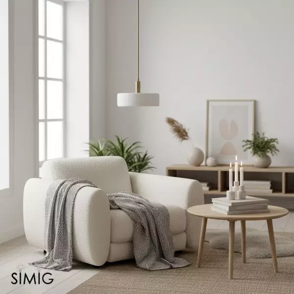 Nowoczesna Lampa Wisząca Iworyowa – Organiczny Design do Salonu i Jadalni T164