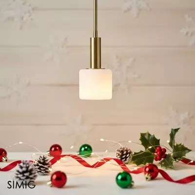 Cerova Modern Elfenbensfärgad Pendellampa – Minimalistisk Organisk Design för Matrum T164