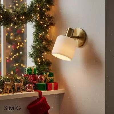 Cerova Anders Elfenbensfärgad Porslinsvägglampa – Organisk design för vardagsrum och sovrum T015