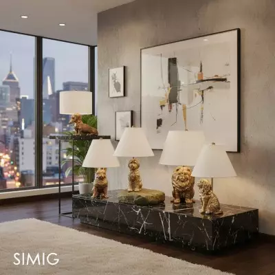 Pawdia Dekorativ Bordlampa – Söt Djurdesign för Sovrum T195