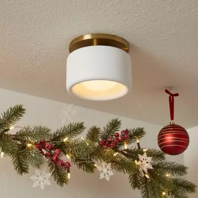 Cerova Elegant Rund Porslinstaklampa Infälld Montering T165