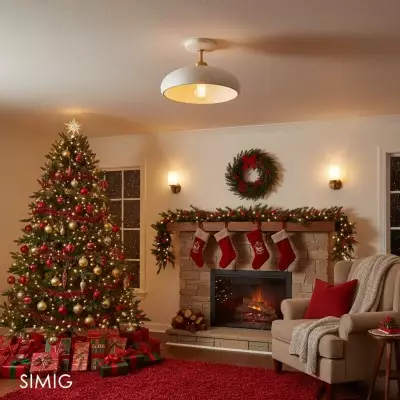 Radiica Handgjord Spräcklig Keramik Taklampa – Modern Design för Vardagsrum T202