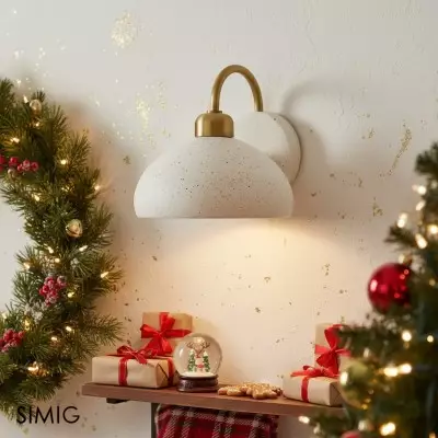 Radiica Handgjord Spräcklig Keramik Vägglampa – Elegant Belysning för Sovrum & Hall T203