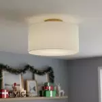 Lampa Wisząca Nordic z Plisowanym Abażurem – Elegancka Lampa do Salonu T191