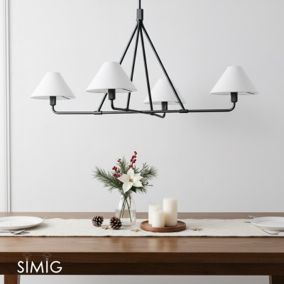 Diora Sleek metall- och tygkrona för matsal T038