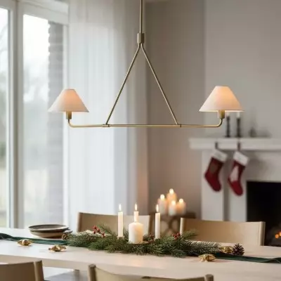 Diora Sleek metall- och tygkrona för matsal T038