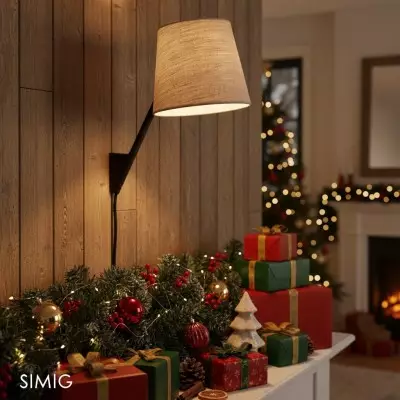 Lampada da comodino con paralume regolabile Novira – Design moderno per camera da letto o soggiorno T085