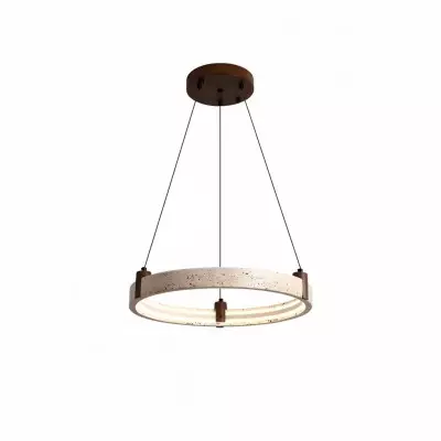 Yksinkertainen pyöreä travertiiniriippuvalaisin G29