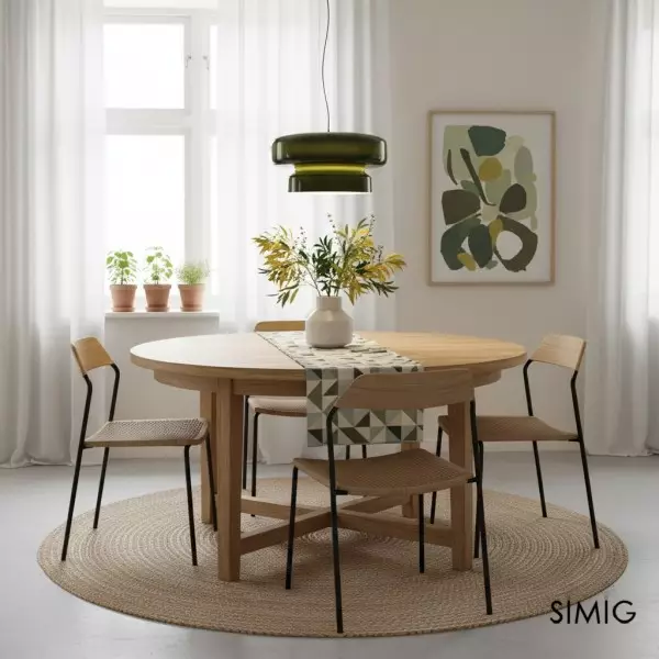 Minimalistyczna lampa wisząca ze szkła w stylu boho M492