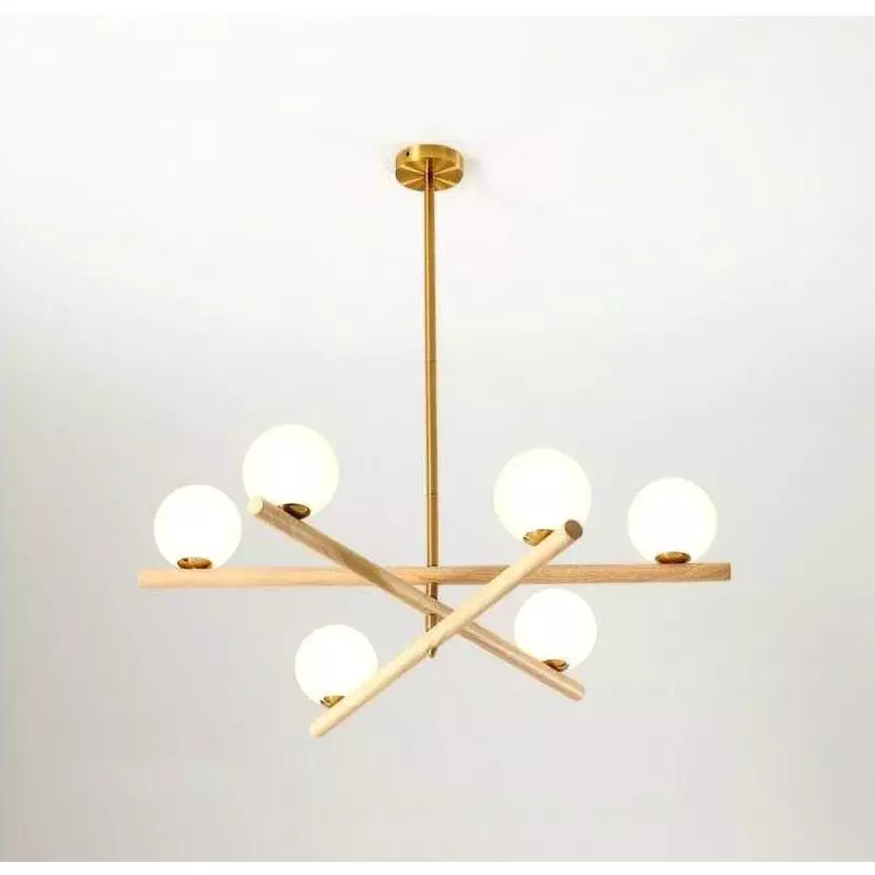 Minimalist Line Ball Chandelier