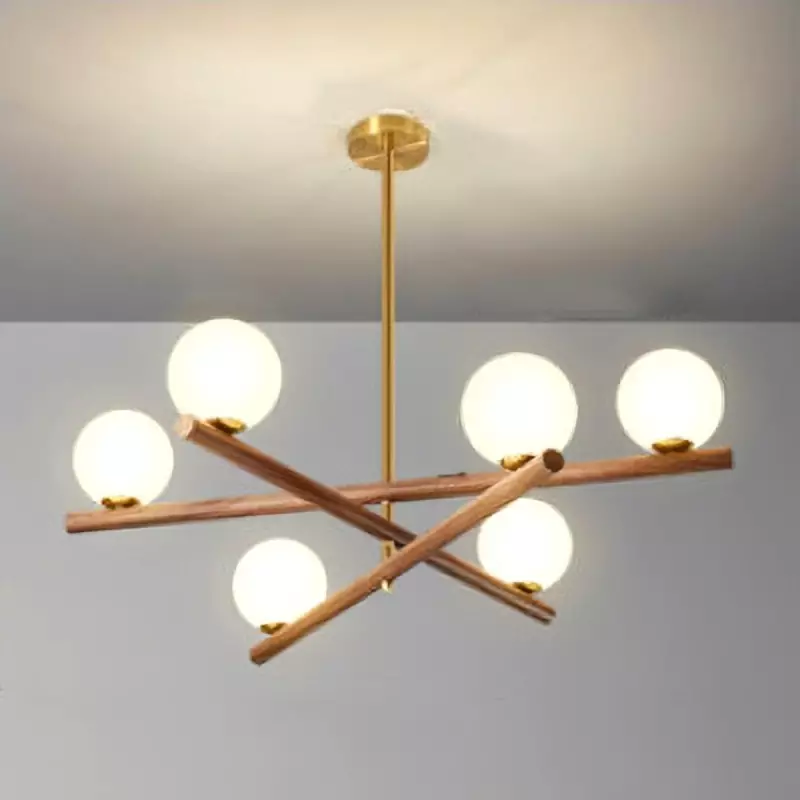 Minimalistischer Kugel-Kronleuchter