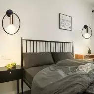 Lámpara de pared de línea minimalista