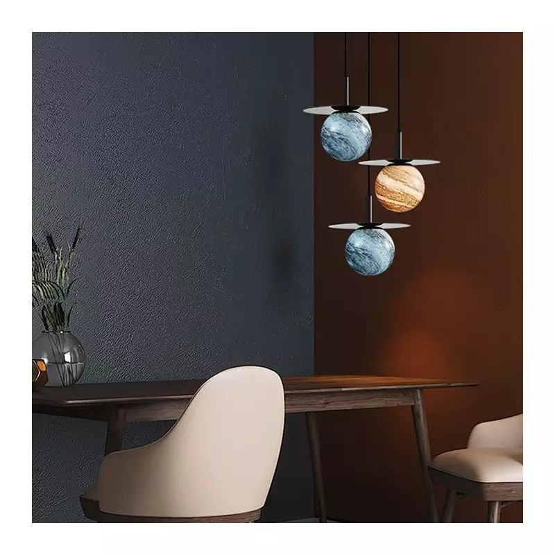 Planet hänge lampa