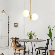 Pendellampe i opal glass