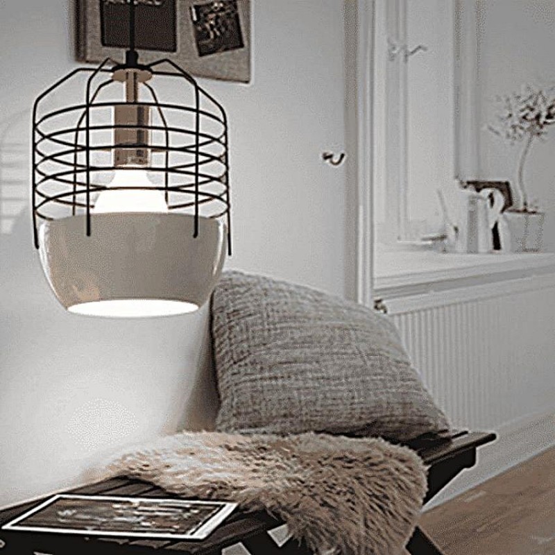 DELUCA Modern Caged Hanging Lamp