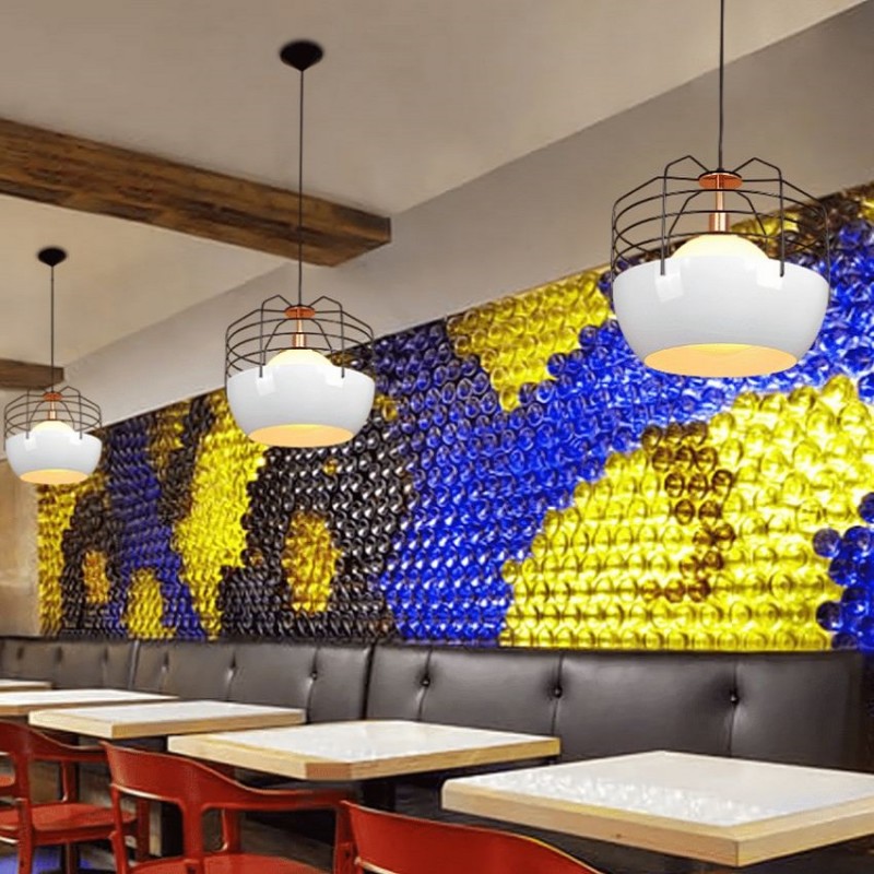 DELUCA Modern Caged Hanging Lamp