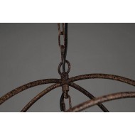 Retro Rust Iron Cage chandelier