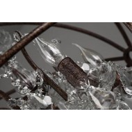 Retro Rust Iron Cage chandelier