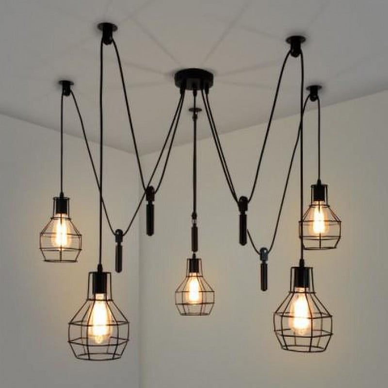 Karin Caged Hanging Lights Simig Lighting Chandeliers Karin Caged Hanging Lights Simig, Hanging Cage Lighting Chandelier