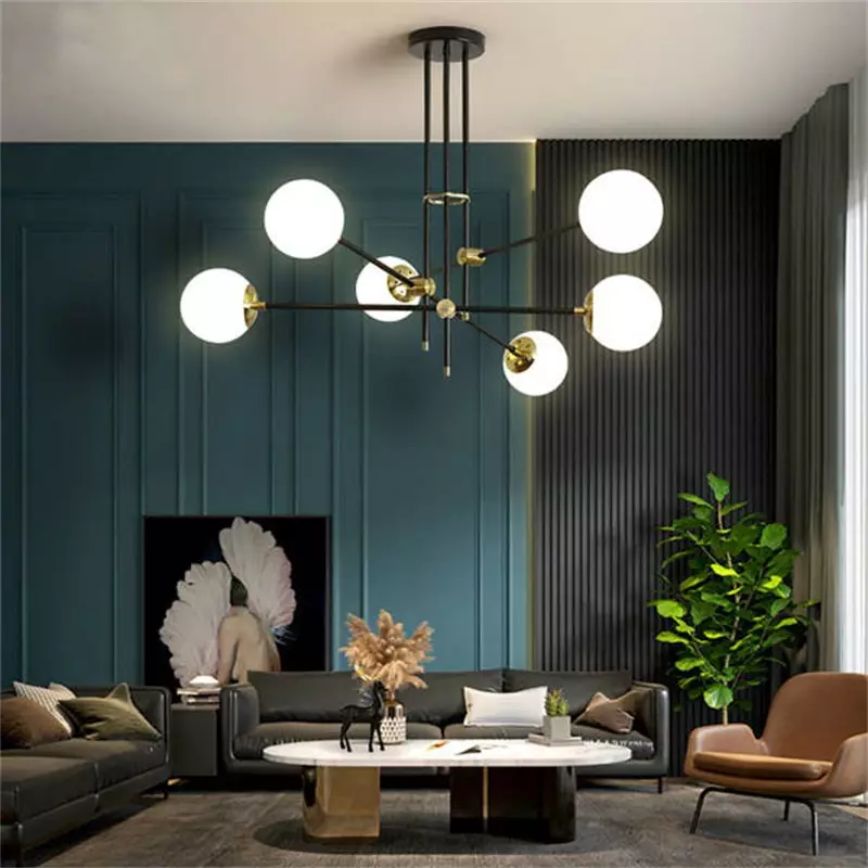 Geometric Magic Bean Chandelier