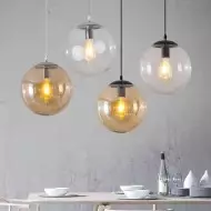 Glass Ball Pendant Light