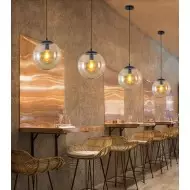 Glass Ball Pendant Light