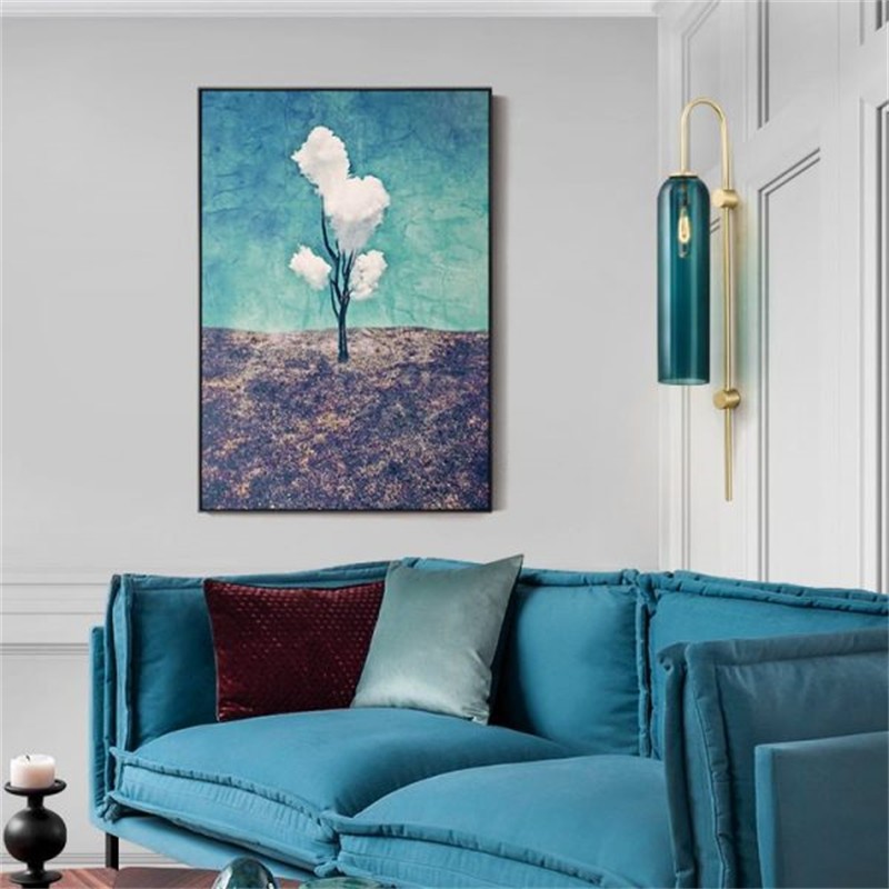 Glasröhren-Wandleuchte