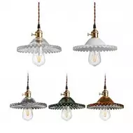 Exotic Vintage Glass Pendant Light