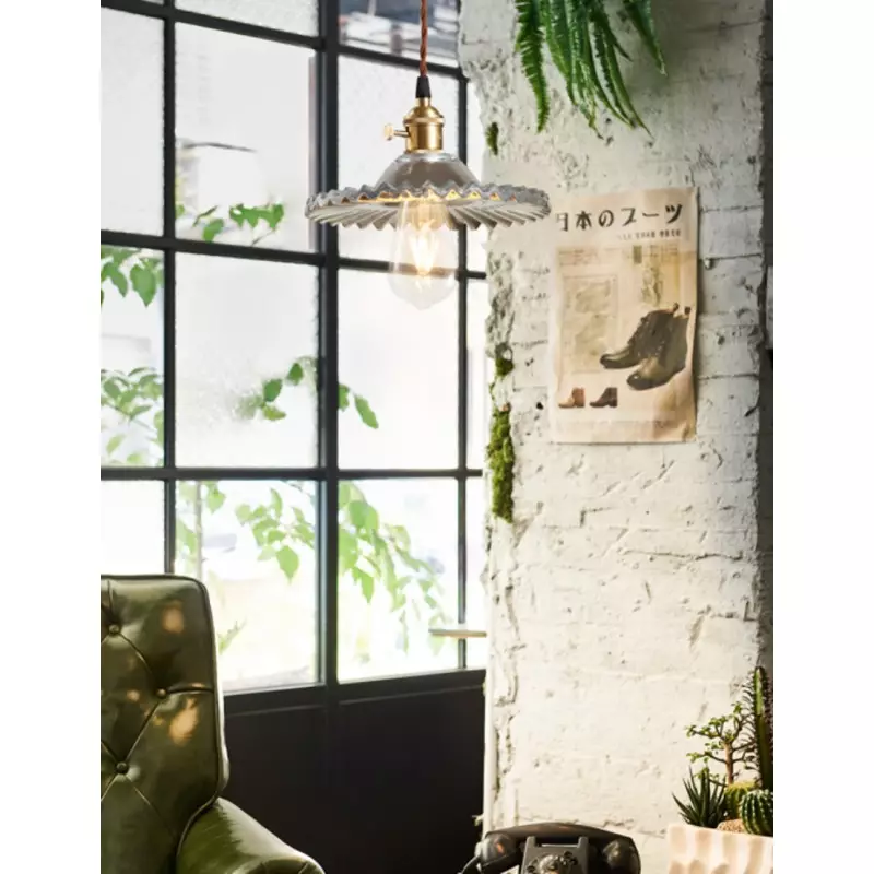 Exotic Vintage Glass Pendant Light