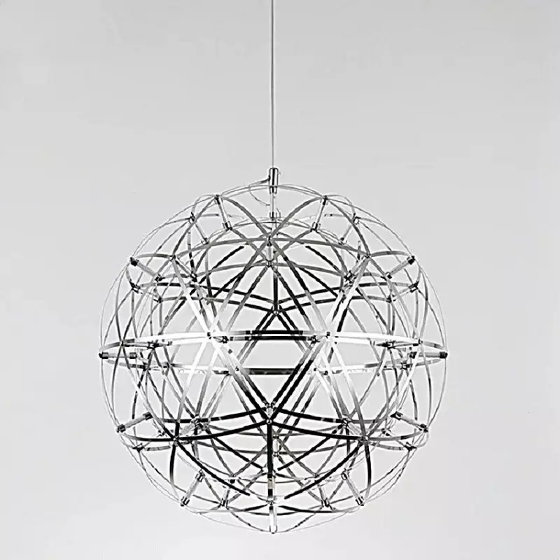 Lampe suspendue boule de feu d'artifice