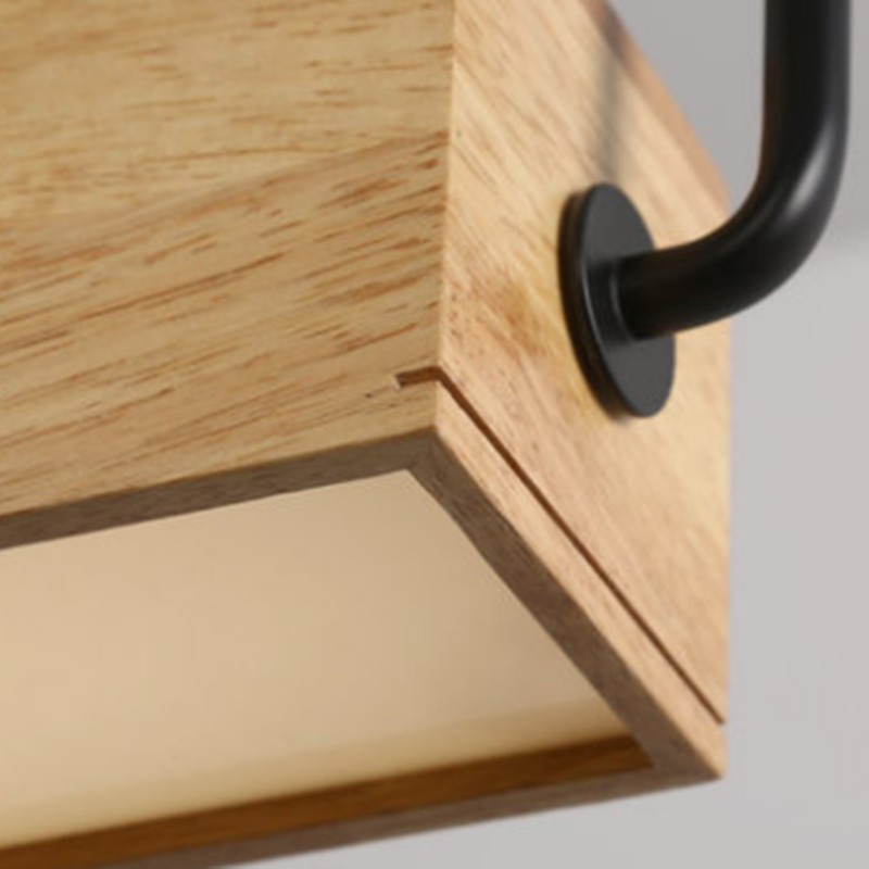 HEDVA Skandynawska drewniana lampa wisząca