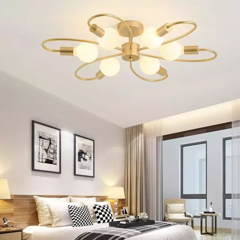 Blomstermønster Loftslampe