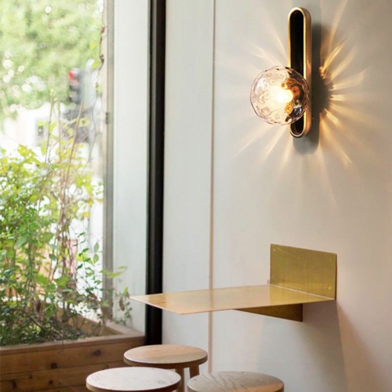 Scone da parete in vetro BRAN