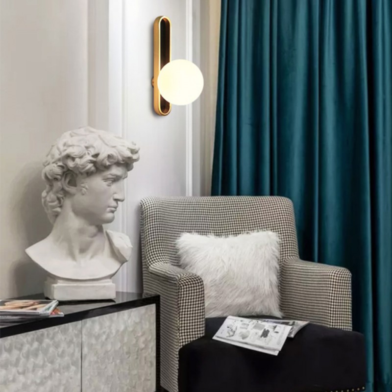 Scone da parete in vetro BRAN