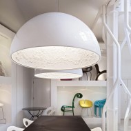 Półkulista Lampa Wisząca Sky Garden w Kształcie Kopuły