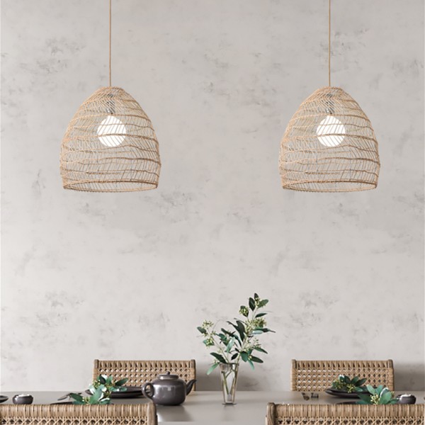 Farmhouse Cage Atami Art Rattan Light