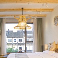 Chińska latarnia rattanowa lampa wisząca