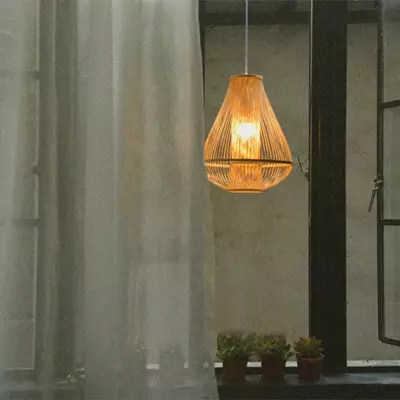 Pendellampe for hjemmeopphold i rotting i kinesisk stil