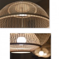 Hagearbeid Wabi-sabi retro pendellampe