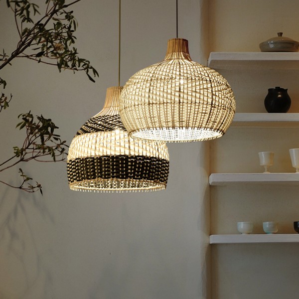 Nordic Rattan Creative hängande taklampa