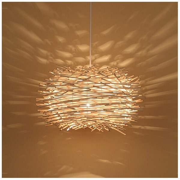 Simple Bird's Nest Creative Rattan Pendel Light