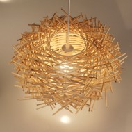 Simple Bird's Nest Creative Rattan Pendel Light